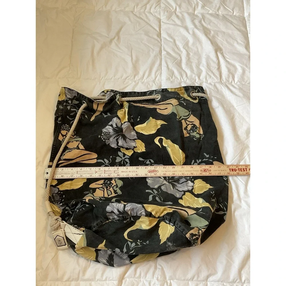 Tommy Bahama Cinch Top Beach Duffle Bag Drawstring Vintage Lightweight Tote
